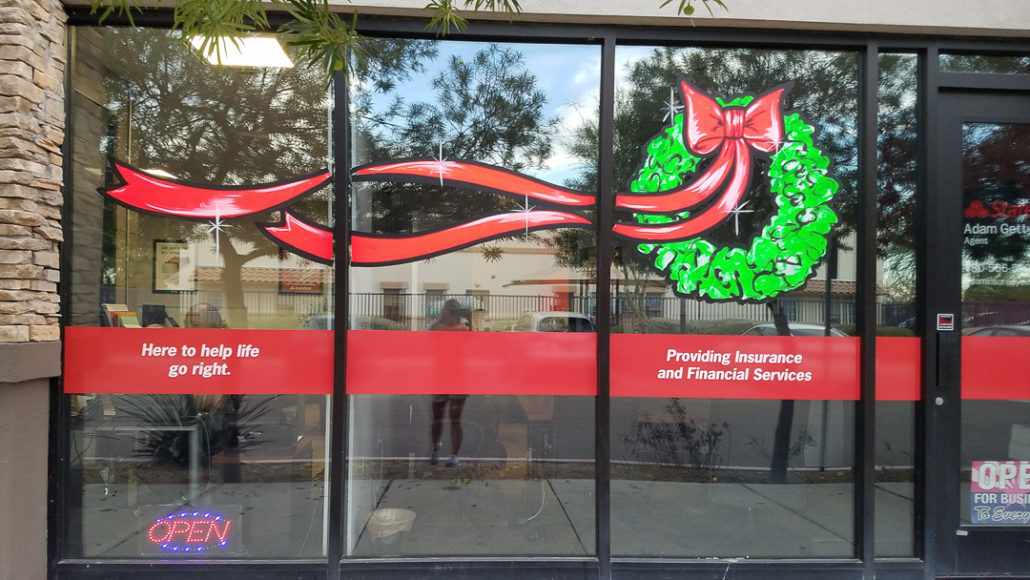 holiday window painting | Window Painting & Sign Painting | call 1-800